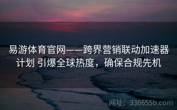 易游体育官网——跨界营销联动加速器计划 引爆全球热度，确保合规先机